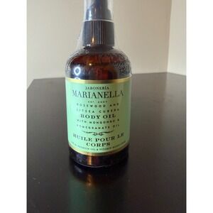 Jaboneria Marianella Rosewood and Litsea Cubeba Body Oil 4oz New Sealed